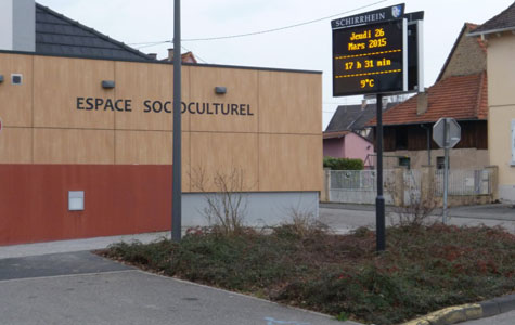 Illustration d'un panneau d’information lumineux