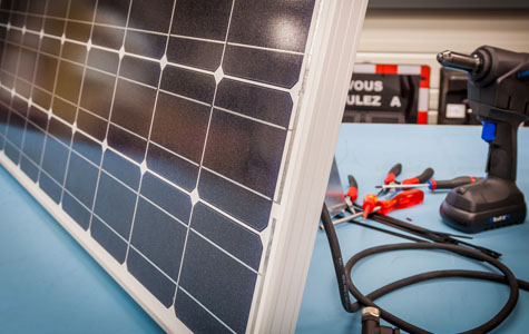 Illustration d'une panneau photovoltaïque